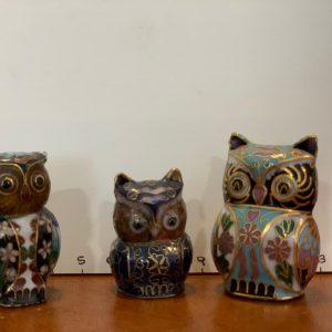 Gufetti in smalto cloisonné