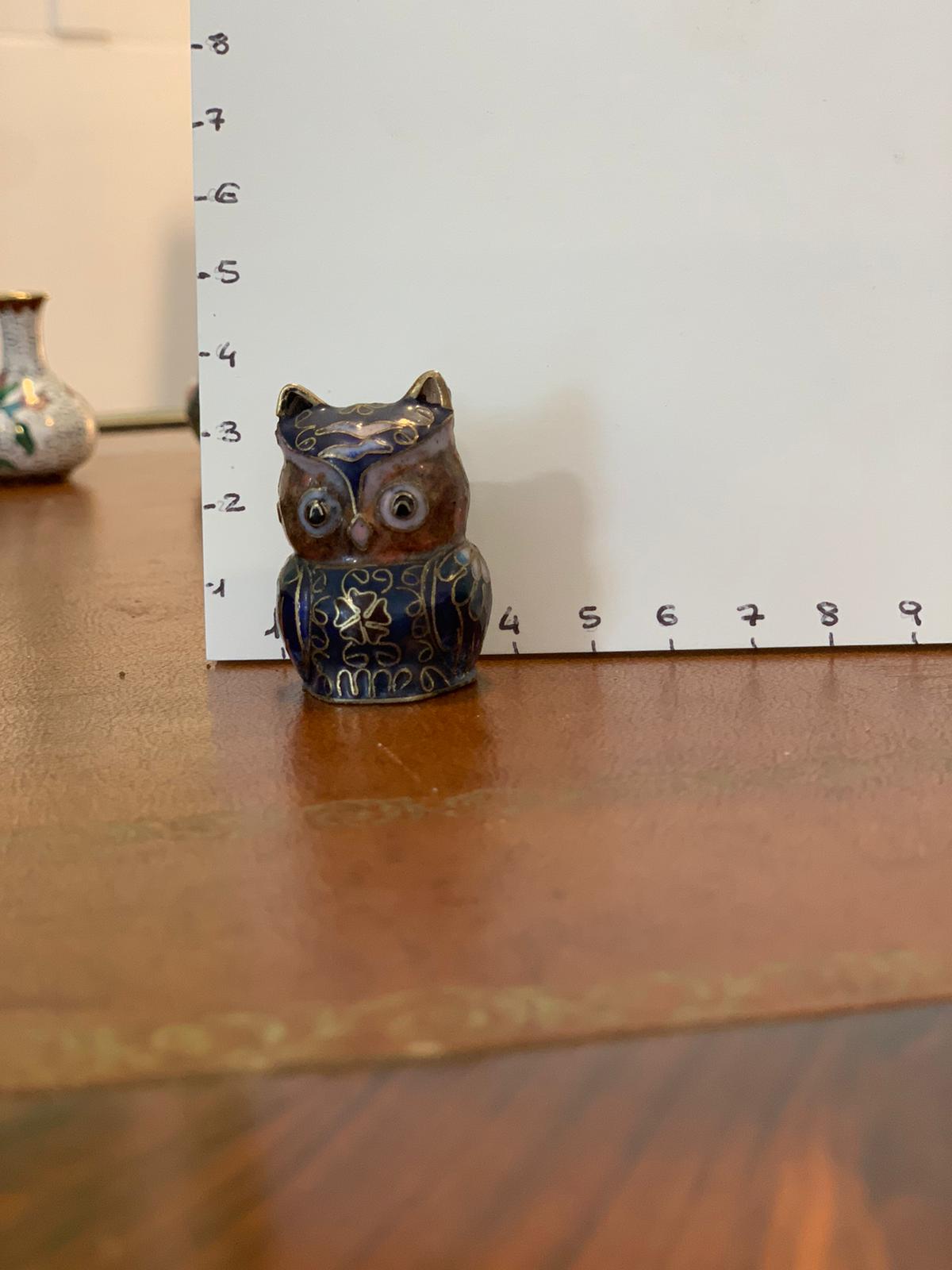 Gufetti in smalto cloisonné - immagine 2