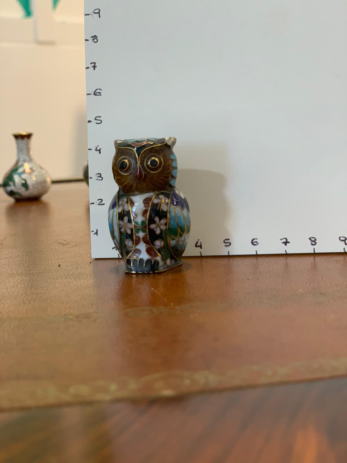 Gufetti in smalto cloisonné - immagine 3