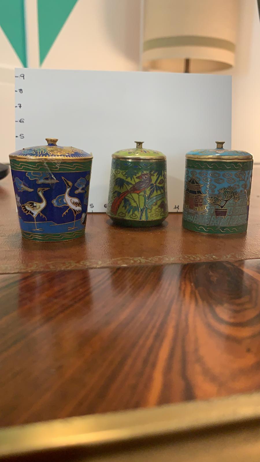 Potiche in smalto cloisonné