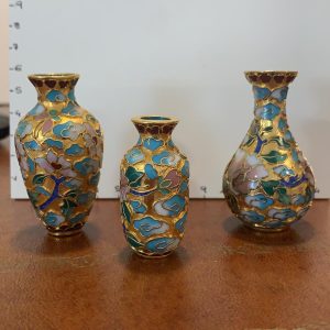 Vasetti in smalto cloisonné