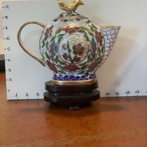 Caffettiera in smalto cloisonné