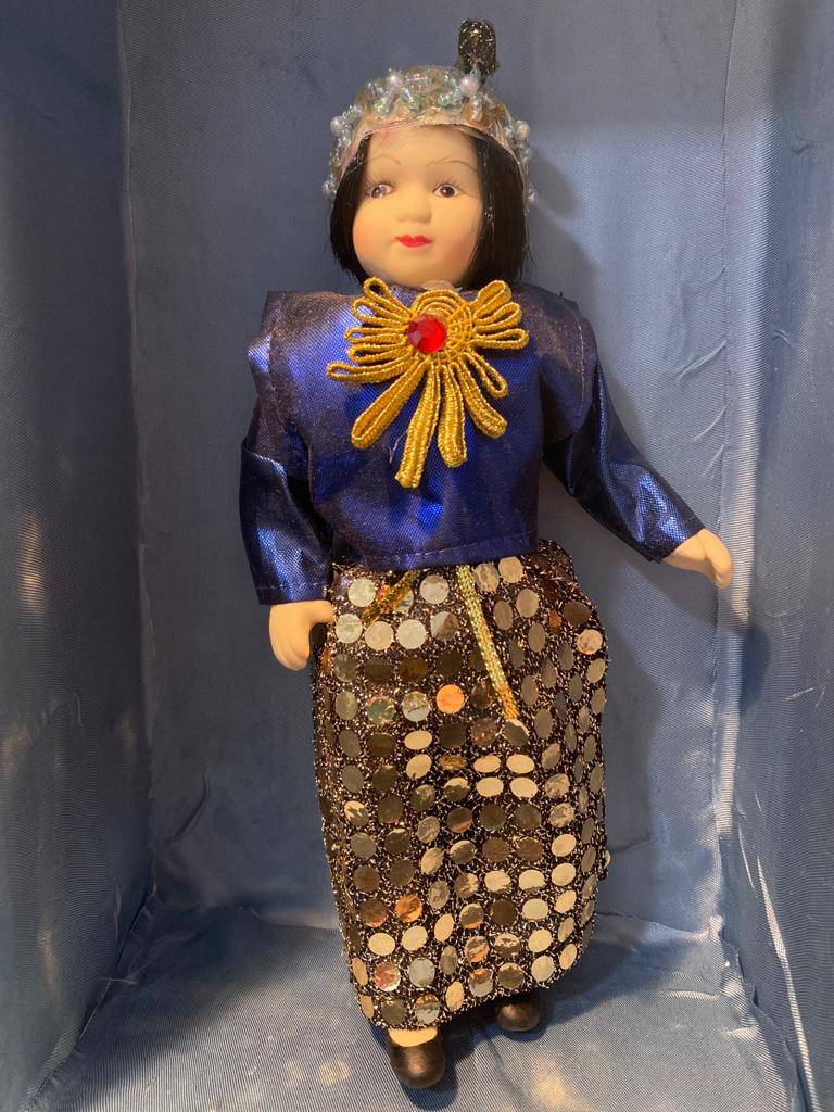 Bambola in ceramica da collezione anni '70