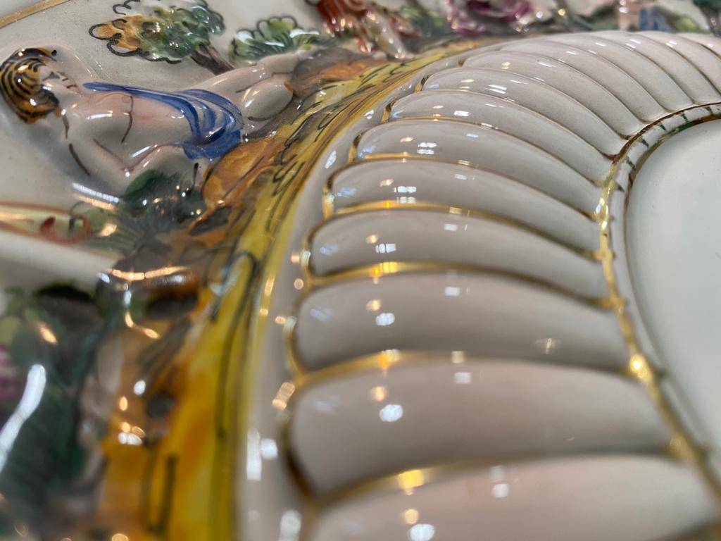 Piatto centrotavola Capodimonte - immagine 3