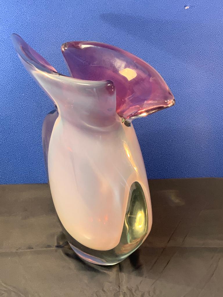 Vaso sommerso lilla made Murano glass - immagine 2