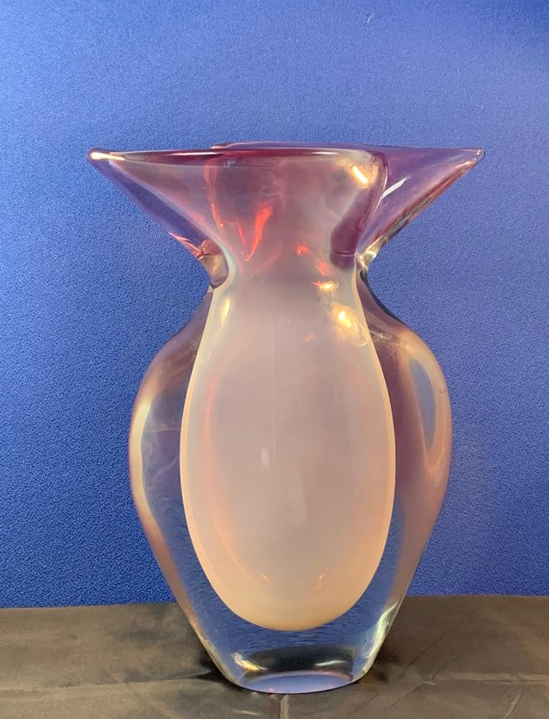 Vaso sommerso lilla made Murano glass
