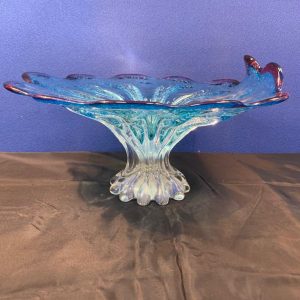 Centrotavola in vetro a bolle