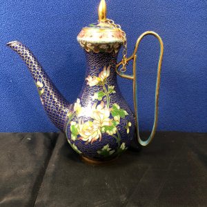 Teiera in smalto cloisonné