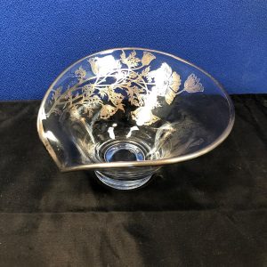 Centrotavola in vetro e argento