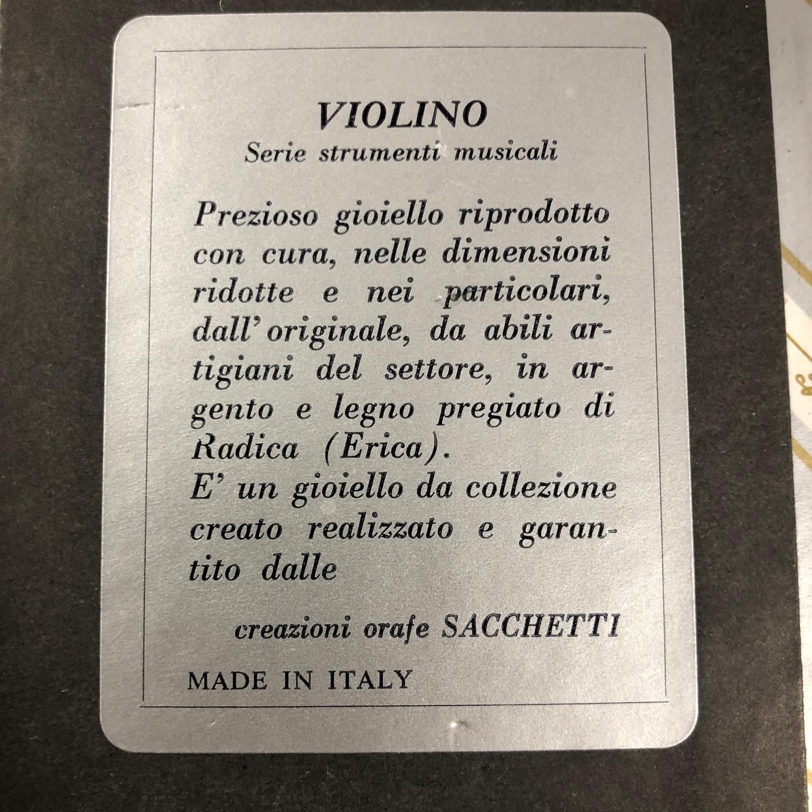 Violino in miniatura - Sacchetti - immagine 4