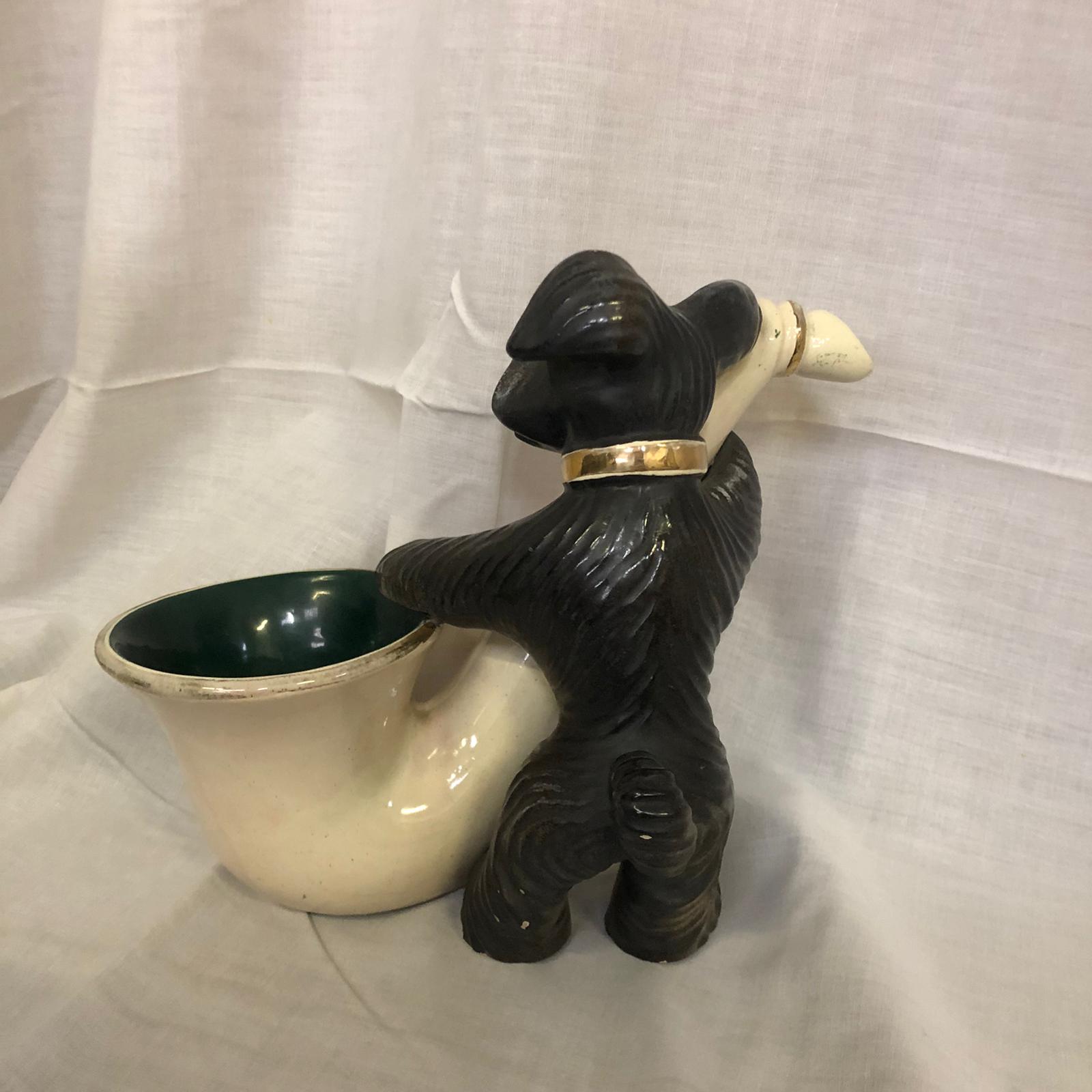 Cane c/sassofono in ceramica - Civita Castellana - immagine 3