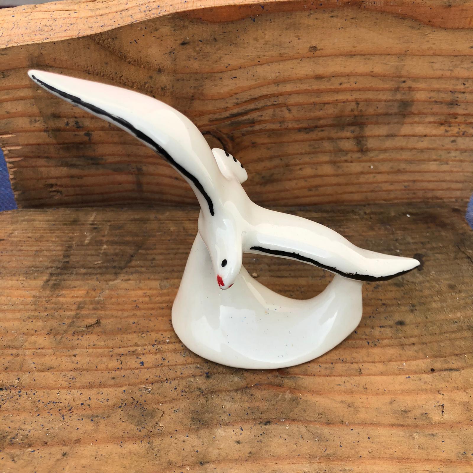 Tre statuette vintage da collezione in ceramica animali - immagine 5