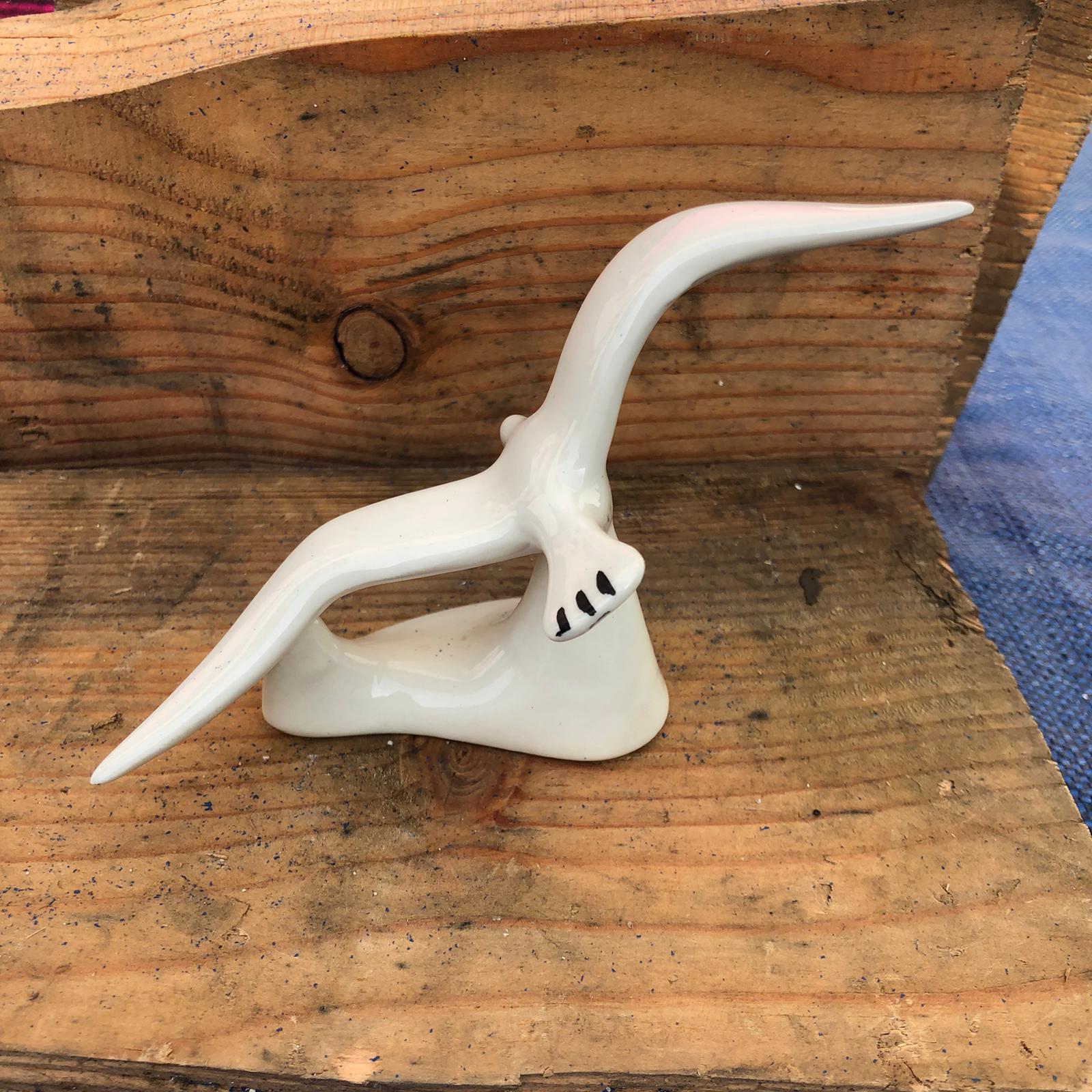 Tre statuette vintage da collezione in ceramica animali - immagine 4