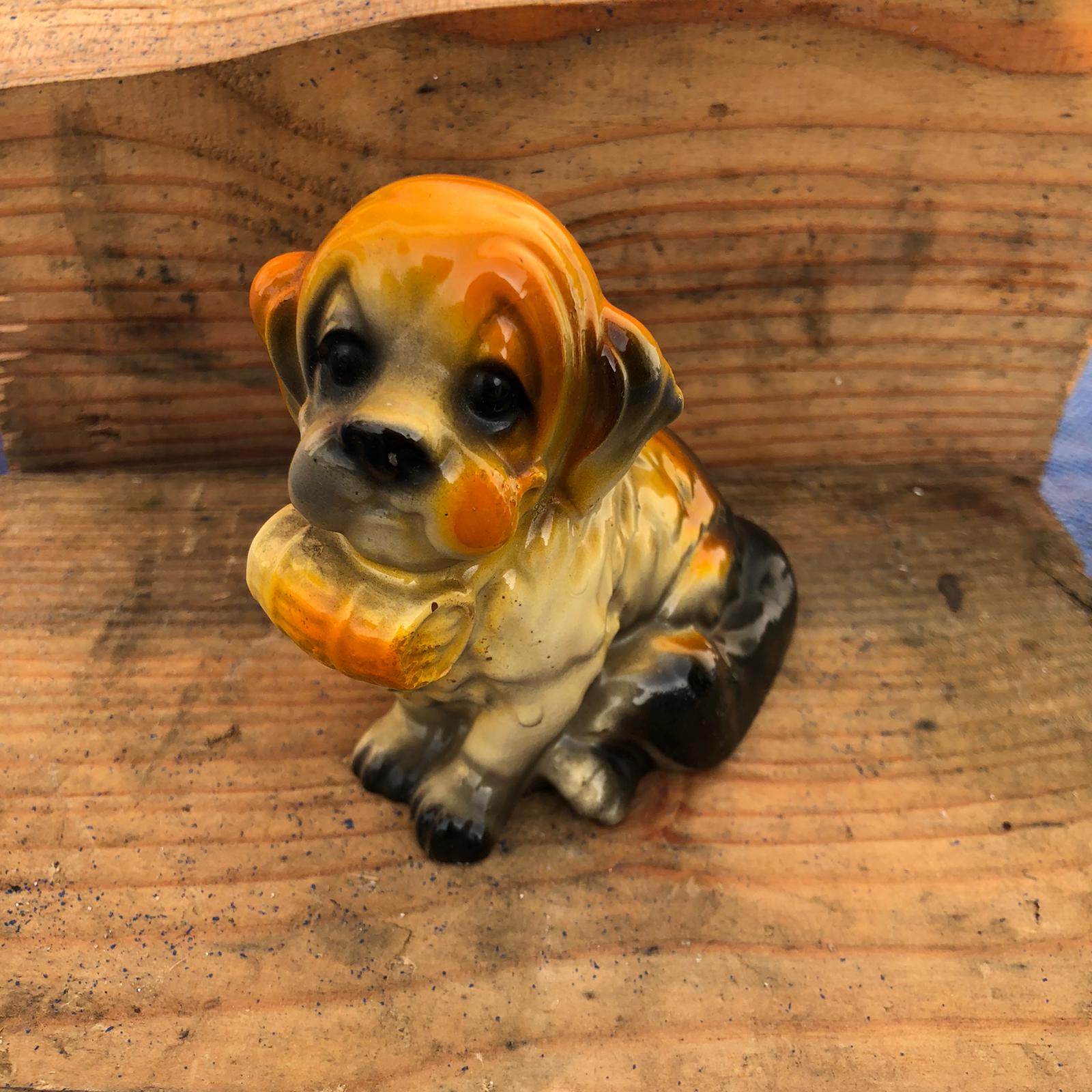 Tre statuette vintage da collezione in ceramica animali - immagine 3