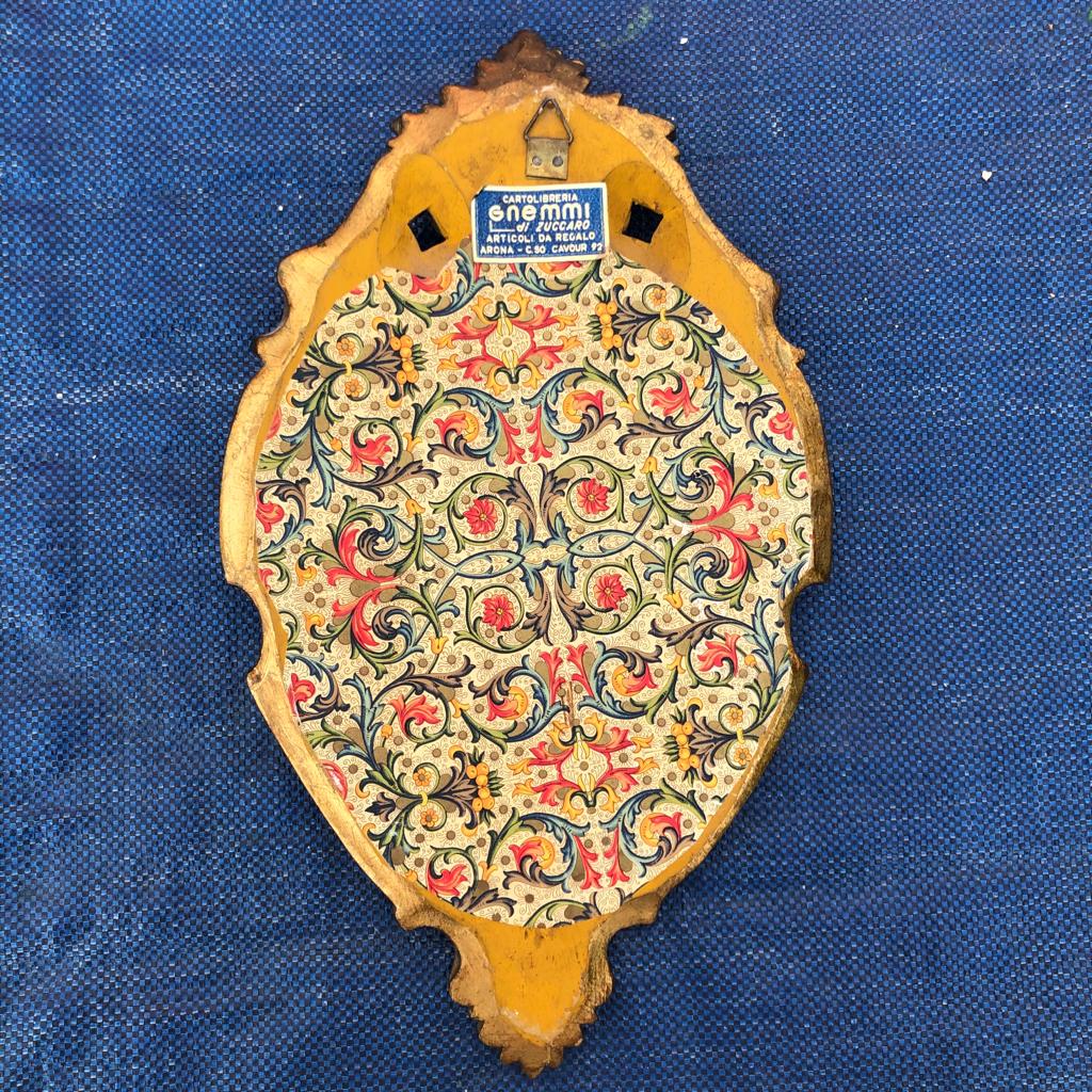Piccola specchiera vintage in legno dipinto - immagine 2