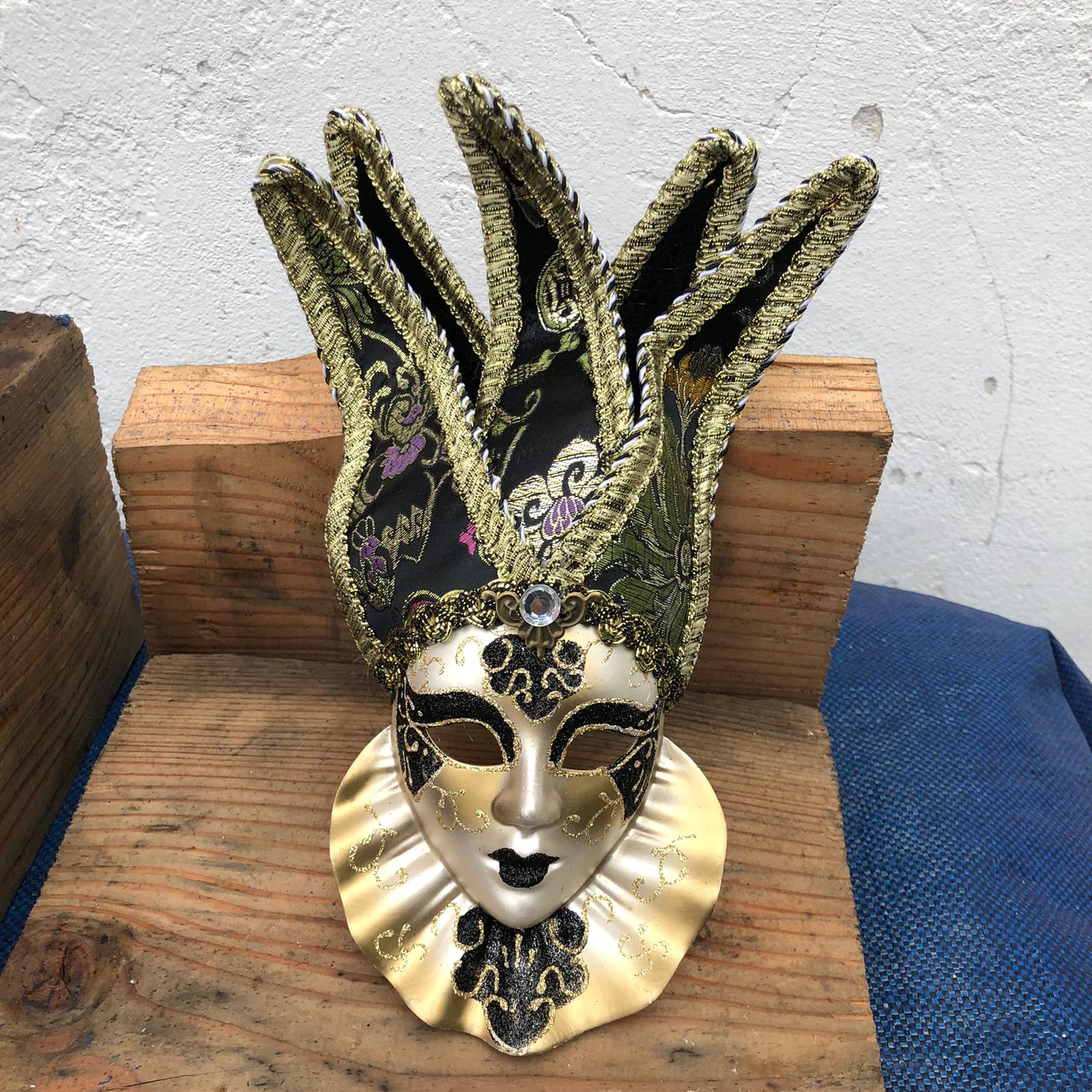 Maschera vintage veneziana murale