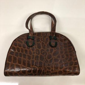 Borsa vintage in pelle a stampa di cocco Daniel & Bob