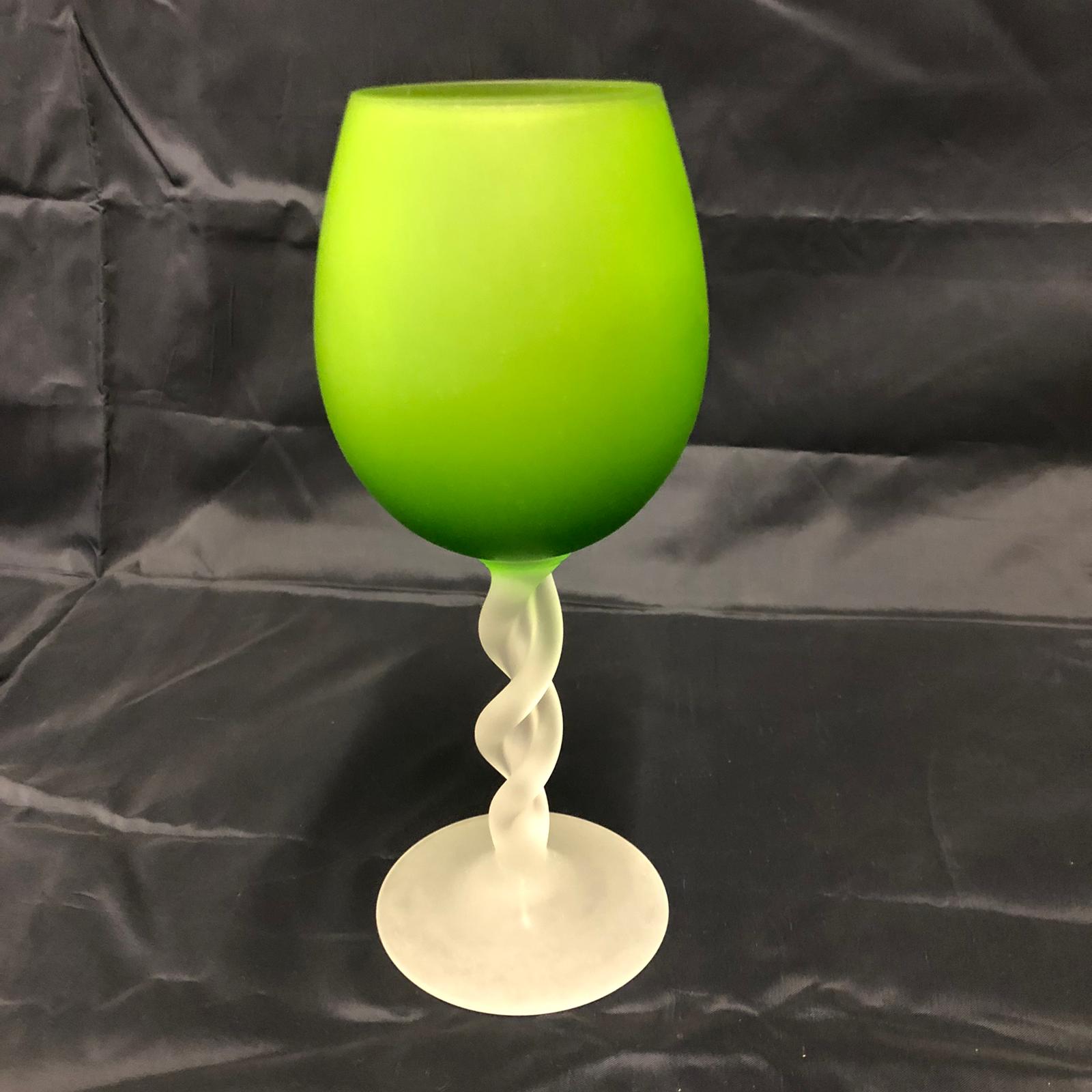 Servizio di 4 bicchieri verdi
