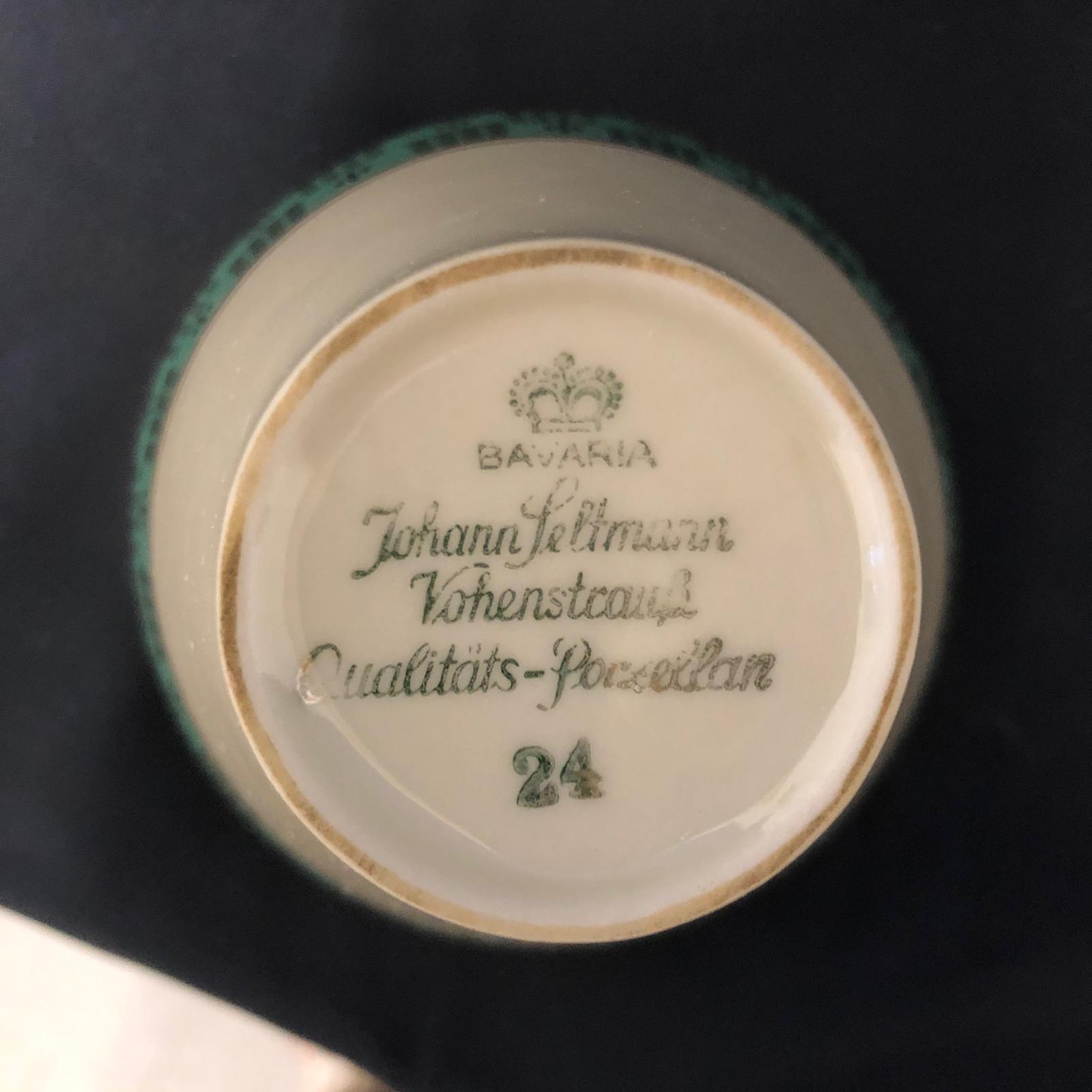 Servizio da tè Bavaria Johann Seltmann Vohenstrauß Qualitäts - Porzellan - immagine 6