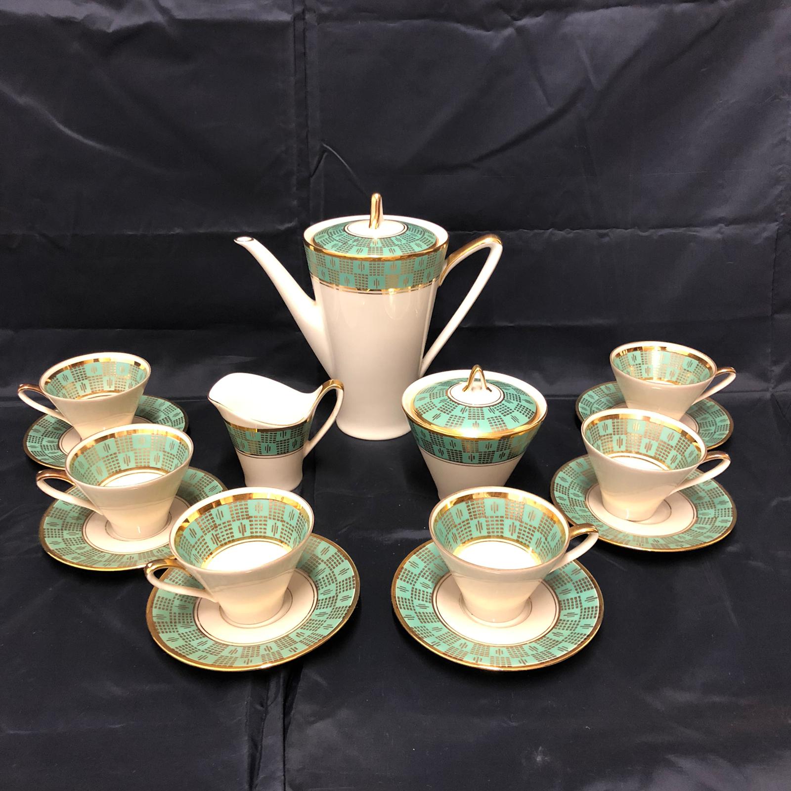 Servizio da tè Bavaria Johann Seltmann Vohenstrauß Qualitäts - Porzellan