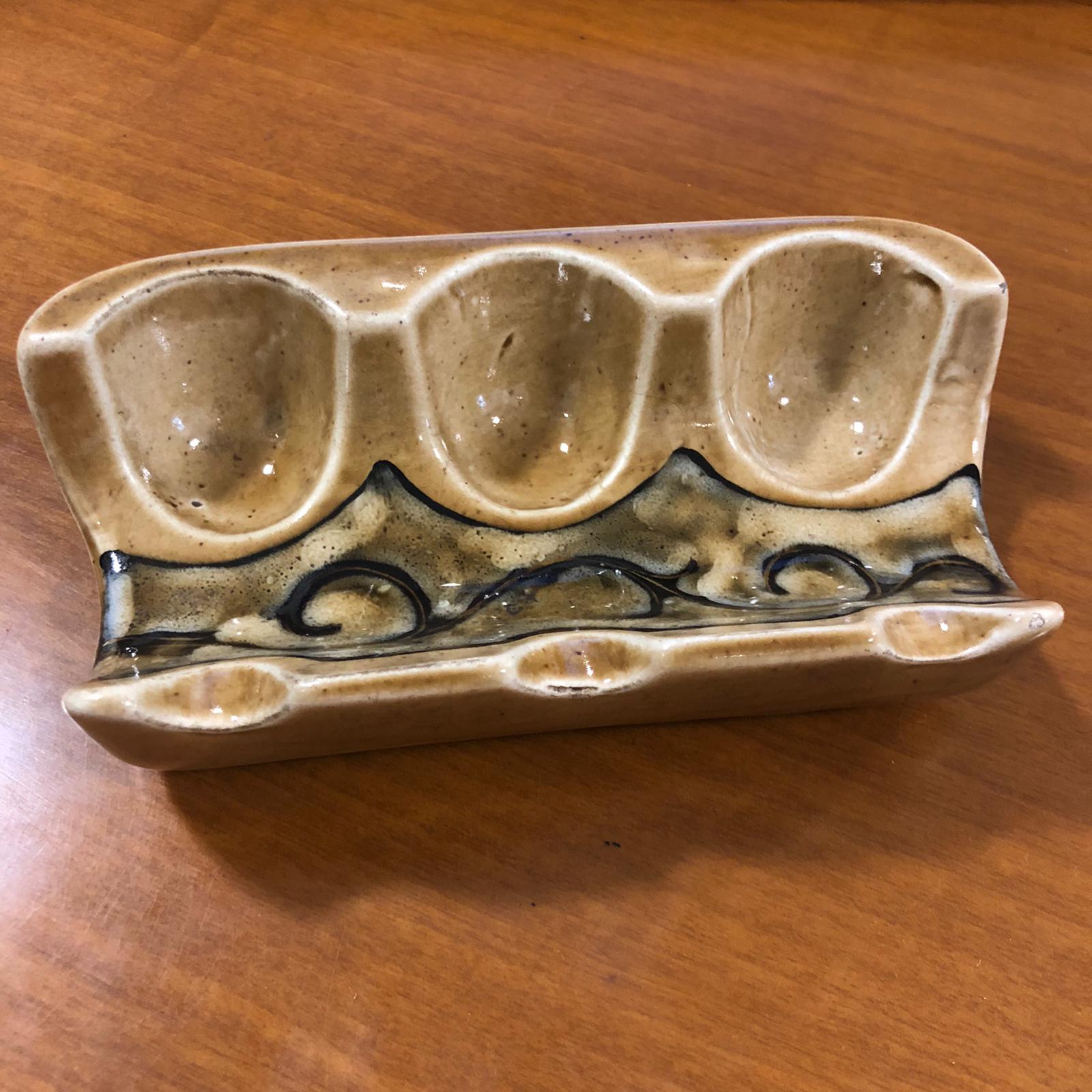 Portapipe in ceramica vintage