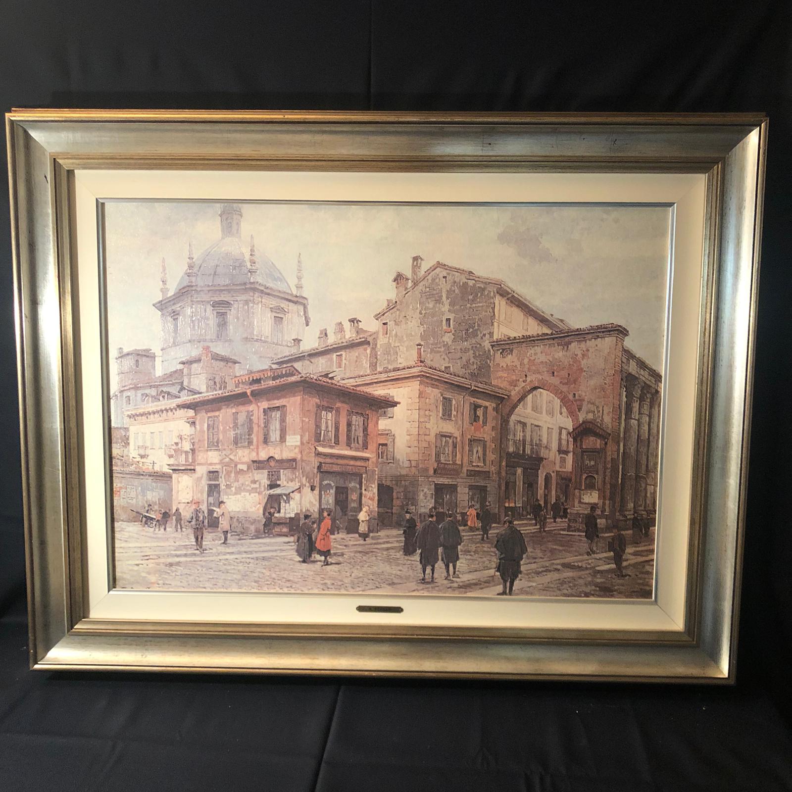 Quadro/oleografia "Le Colonne di S. Lorenzo" - A. Ferrari