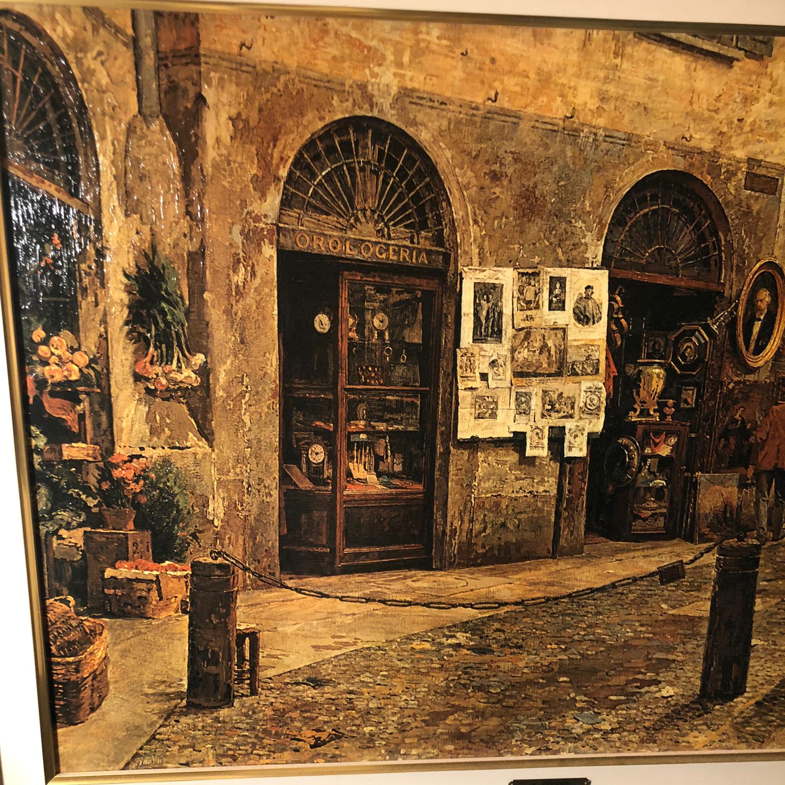 Quadro/oleografia "Nella vecchia via" - A. Ferrari - immagine 5