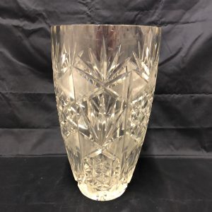 Vaso vintage in vetro molato