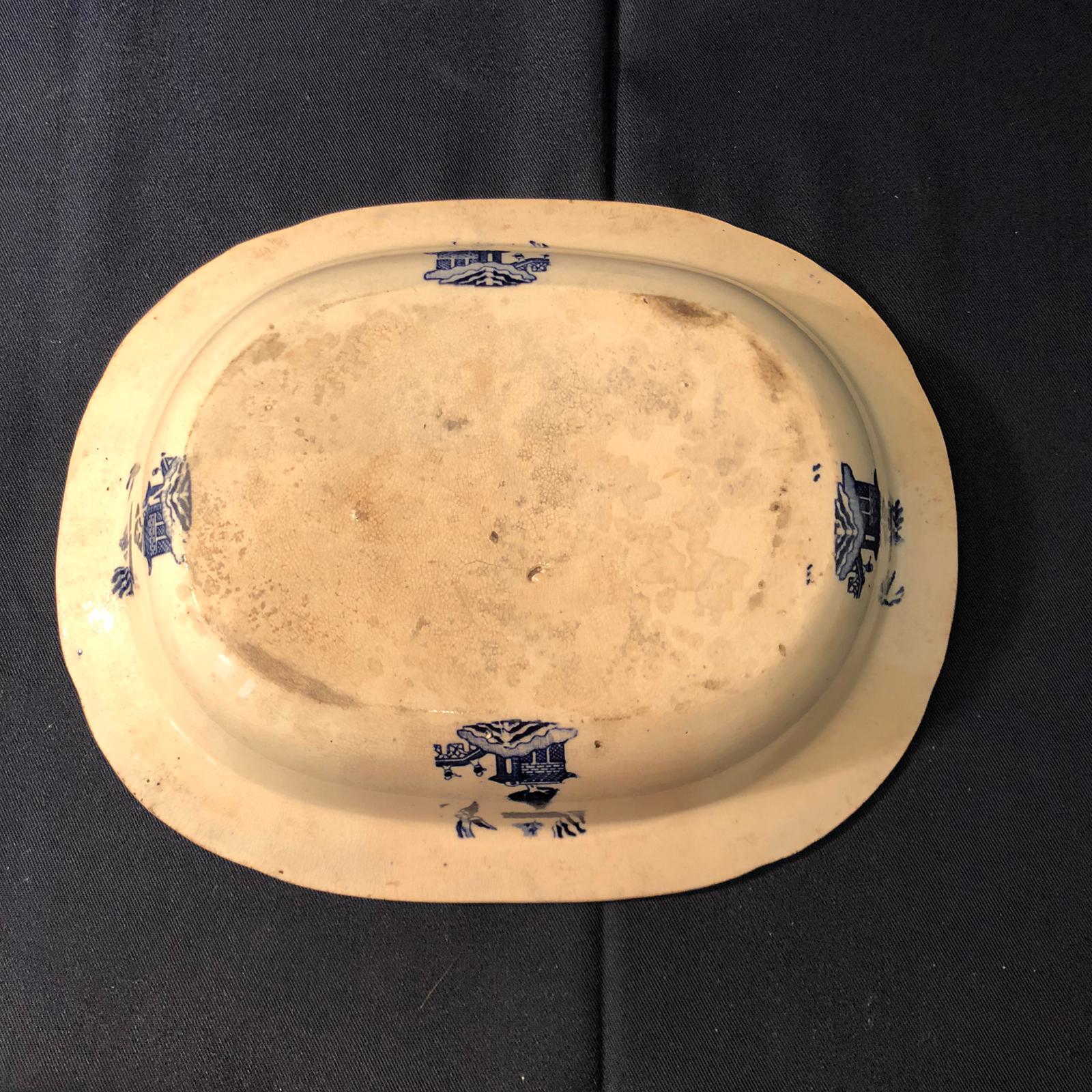 Piatto da portata antico in ceramica orientale - immagine 3
