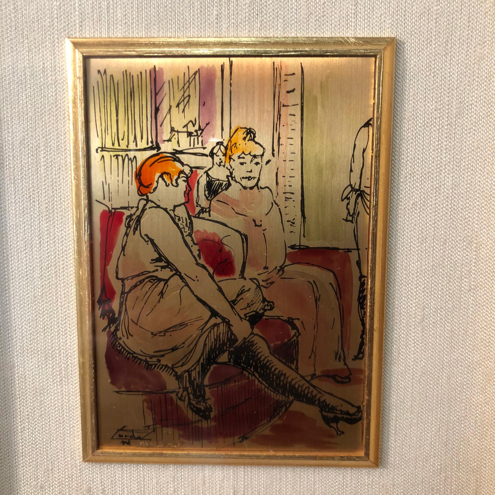Disegno su lamina in argento - immagine 7