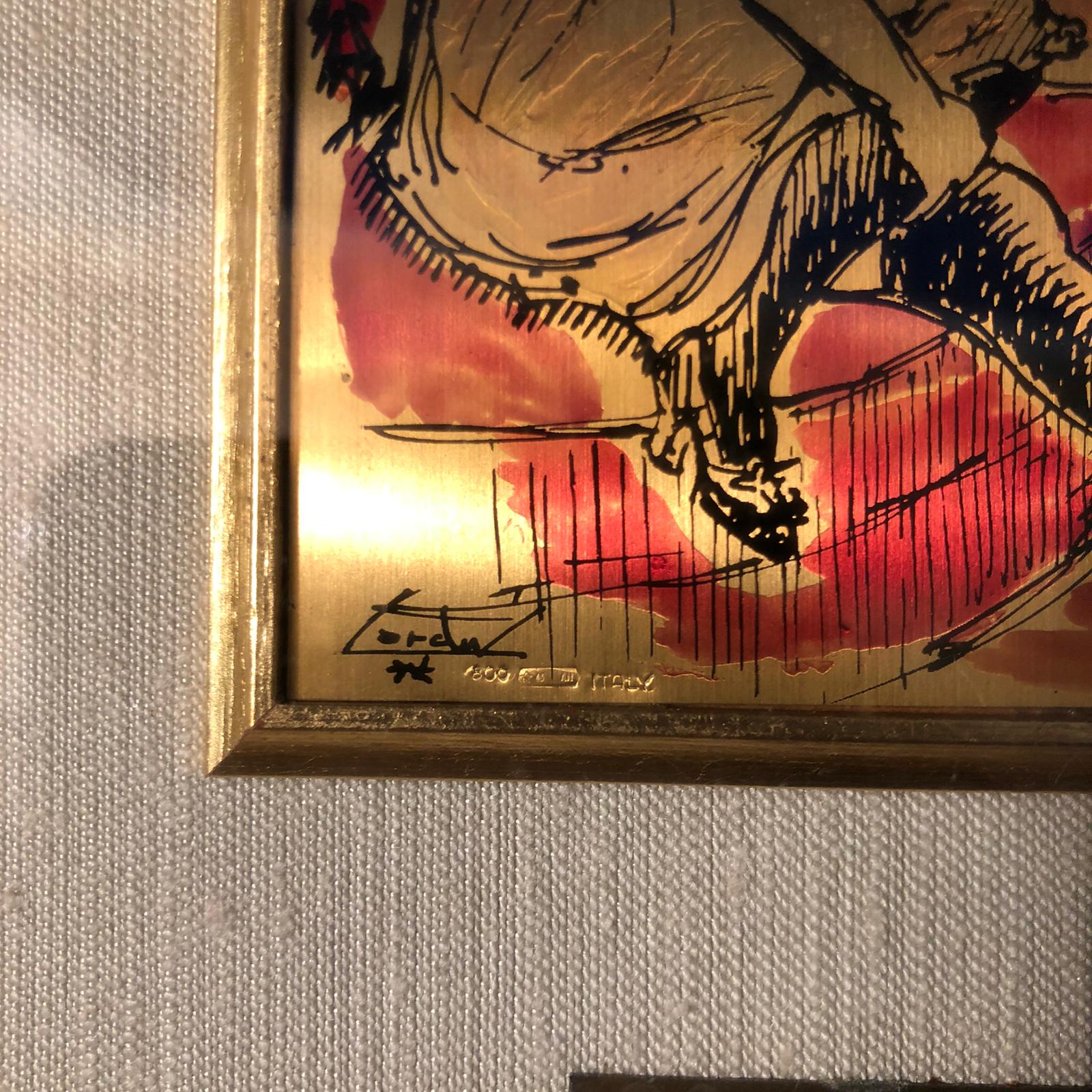 Disegno su lamina in argento - immagine 2
