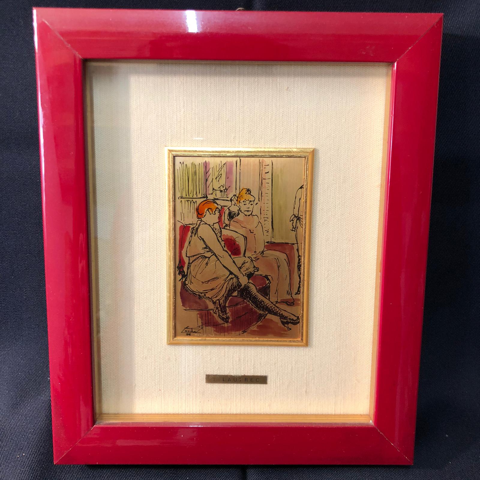 Disegno su lamina in argento