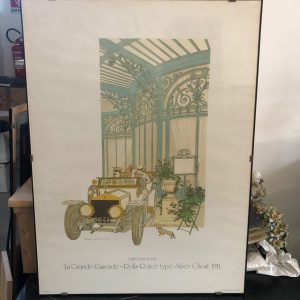 Poster "La Grande Cascade - Rolls-Royce type Silver Ghost 1911" - Denis Paul Noyer (Replica)