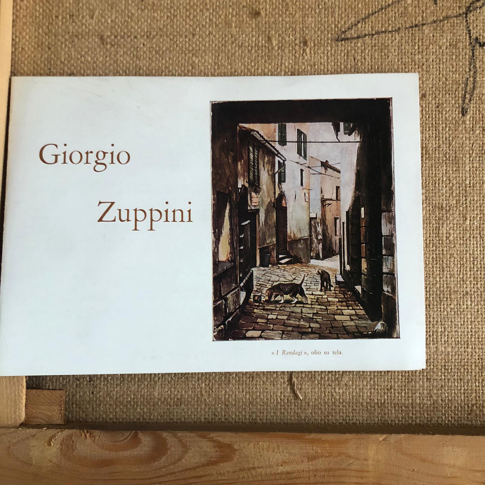 Dipinto olio su tela "cascina c/galline ruspanti" - Giorgio Zuppini - immagine 5