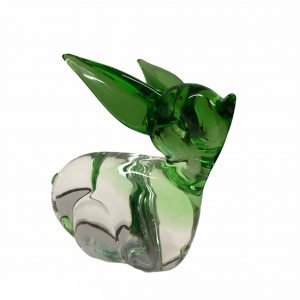 Scultura "Coniglio" in vetro di Murano