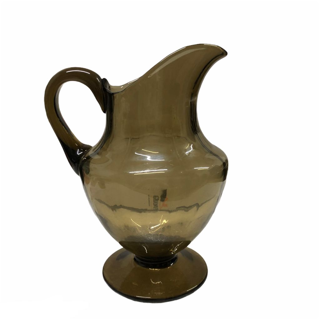 Brocca in vetro nero di Murano
