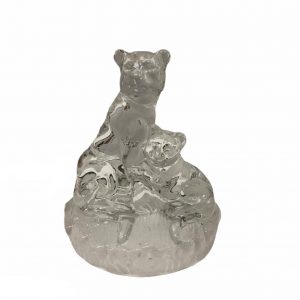 Scultura "Felini" in vetro