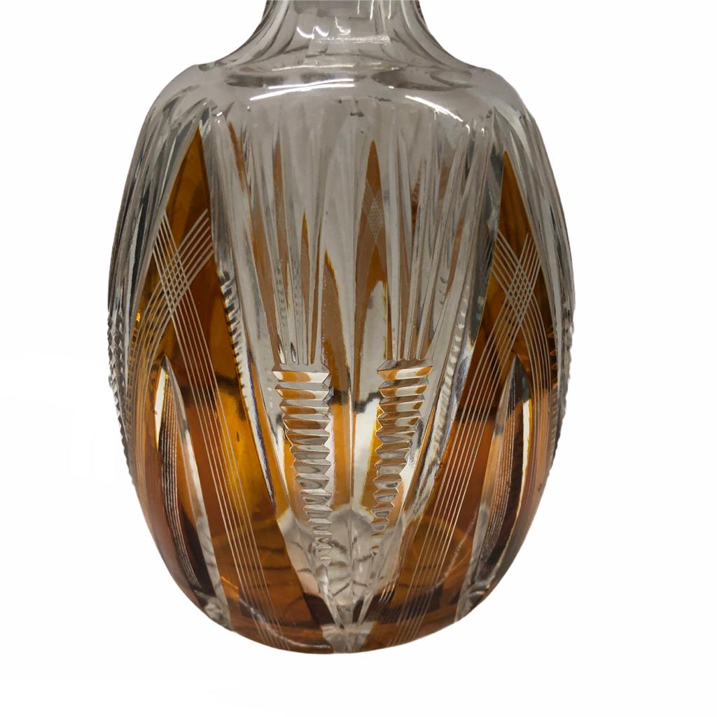 Antica bottiglia da whisky in cristallo - immagine 4