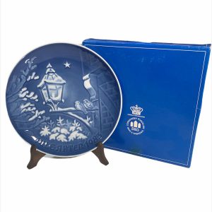 Piatto a parete vintage in porcellana Copenhagen - Jule After 1983