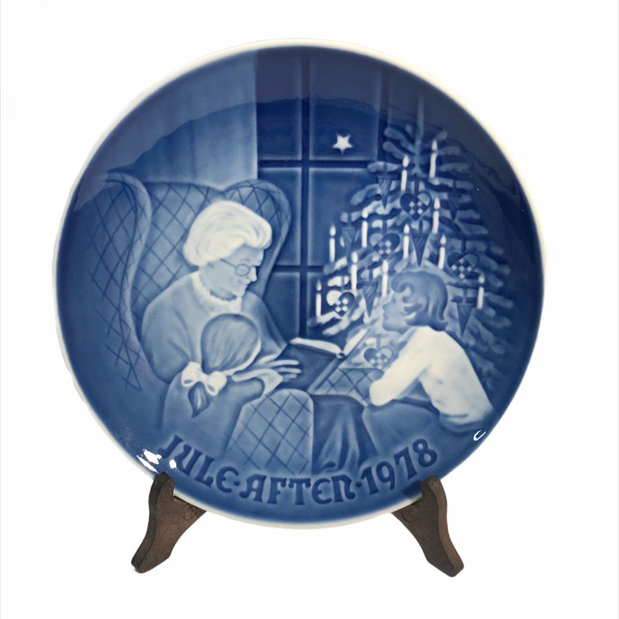 Piatto a parete vintage in porcellana Copenhagen - Jule After 1978 - immagine 2