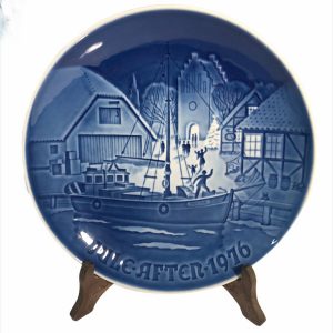 Piatto a parete vintage in porcellana Copenhagen - Jule After 1976