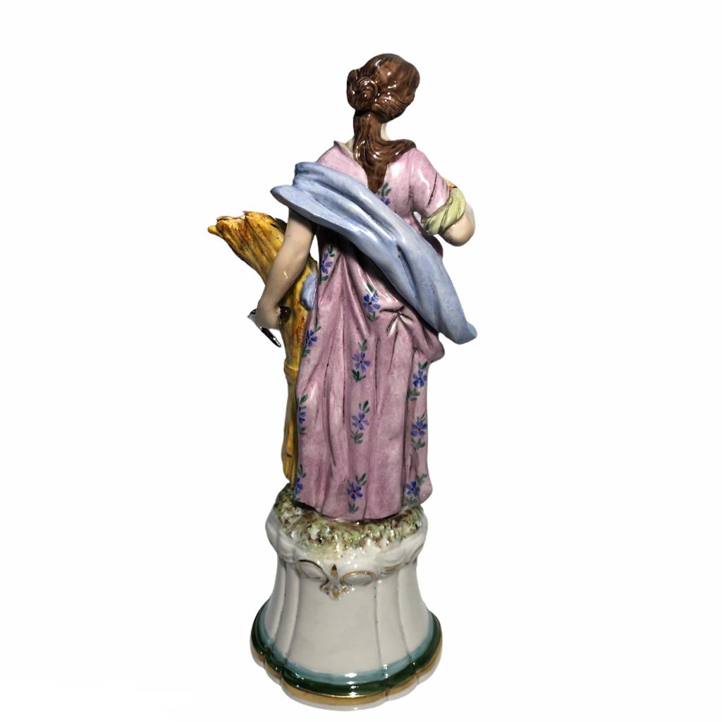 Figure "Quattro Stagioni" in ceramica Capodimonte vintage - immagine 3