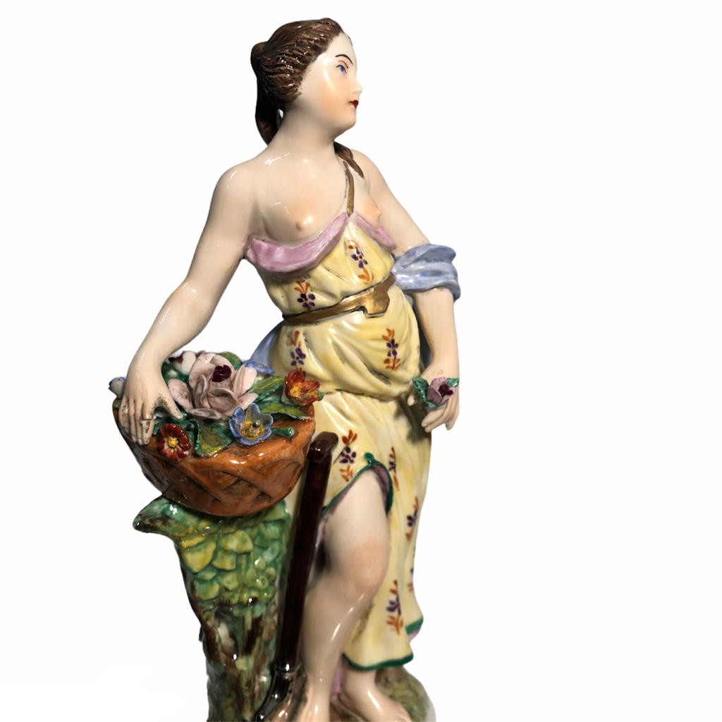 Figure "Quattro Stagioni" in ceramica Capodimonte vintage - immagine 7