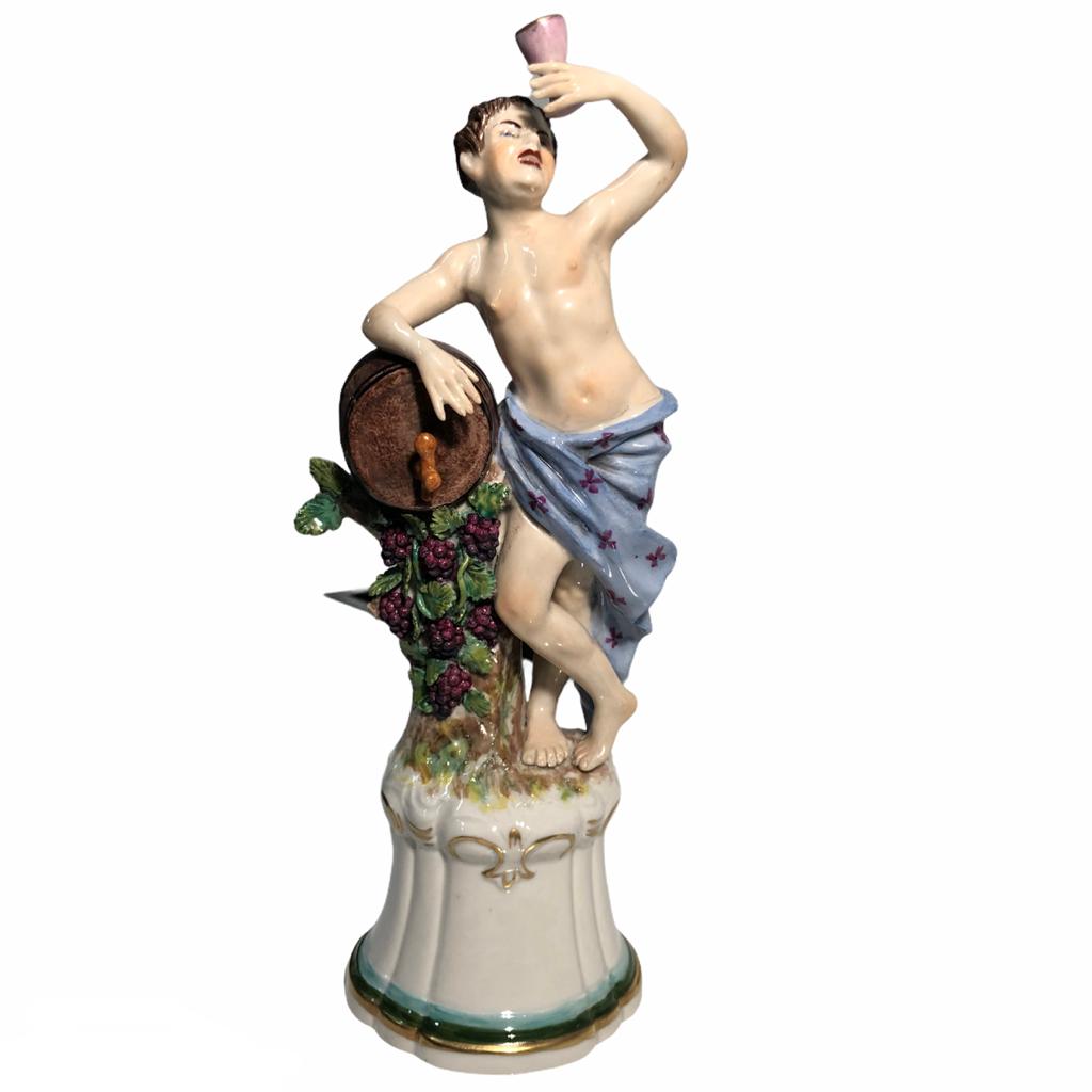 Figure "Quattro Stagioni" in ceramica Capodimonte vintage - immagine 8