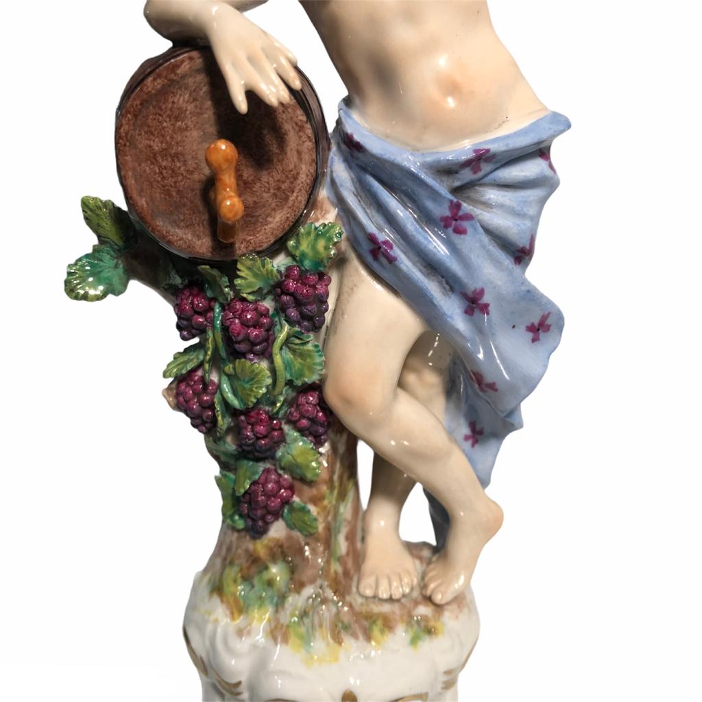 Figure "Quattro Stagioni" in ceramica Capodimonte vintage - immagine 10