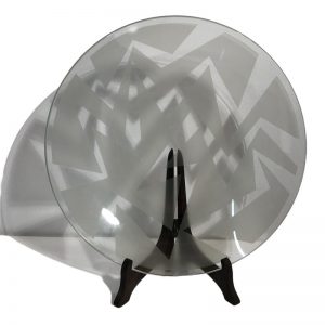 Piatto in vetro design moderno