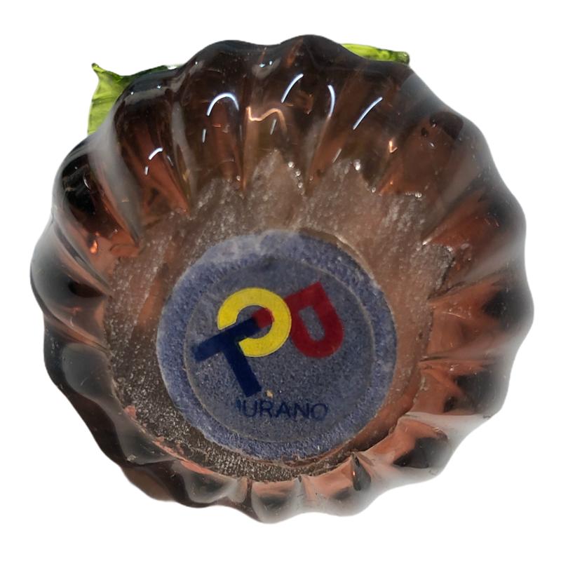 Piccolo oggetto in vetro di Murano c/fiori - immagine 3